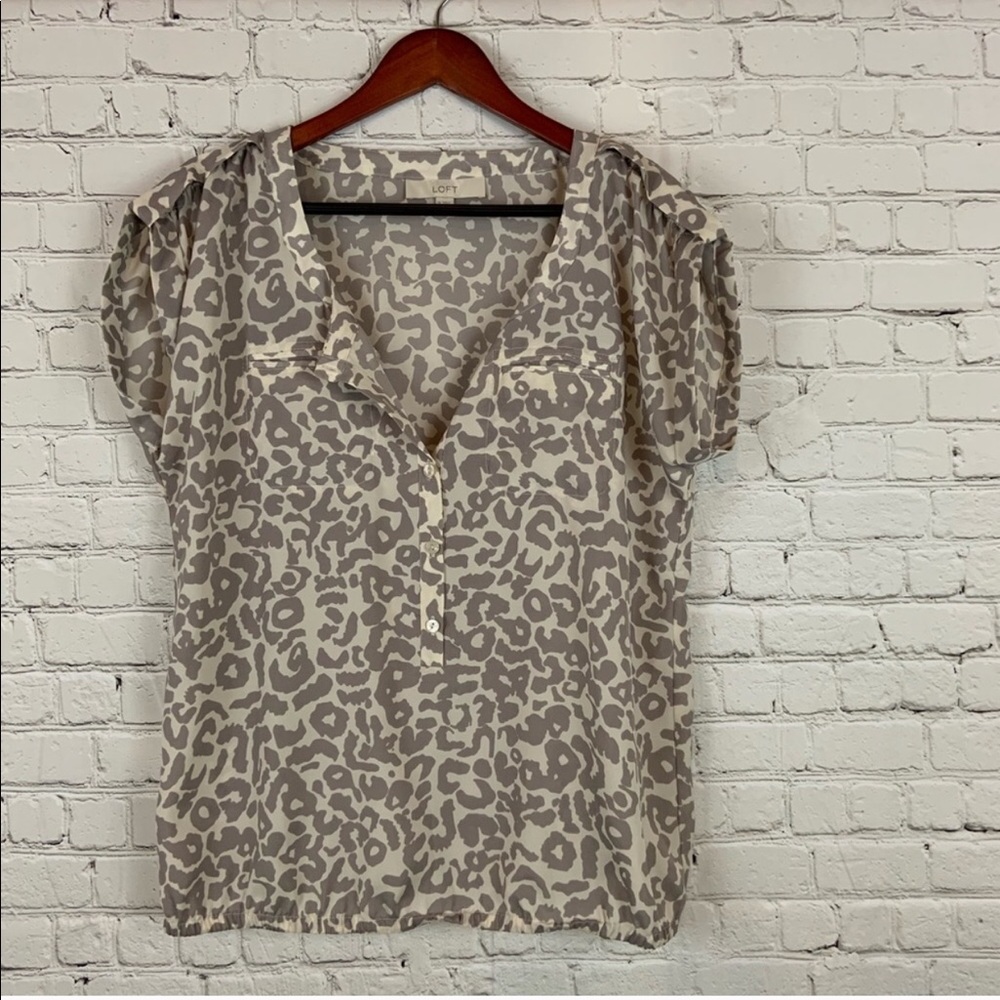 LOFT Leopard blouse